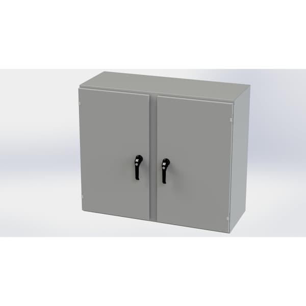 3 Point Latch with Padlock/Keylock Handle Electrical Enclosures, 36 in H, 16 in D, 42 in W